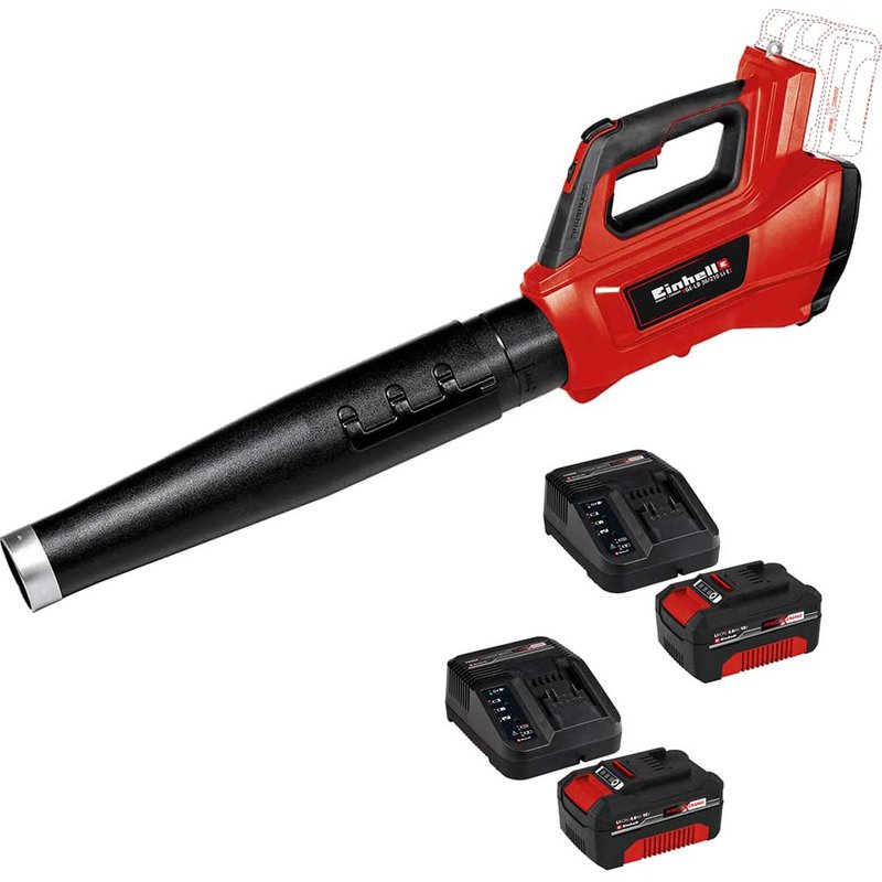 Einhell Professional GE-LB 36/210 Li E 36v Cordless Brushless Garden Leaf Blower 4 x 4ah Li-ion Twin or Dual Battery Charger