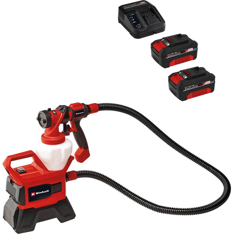 Einhell TE-SY 18/90 Li 18v Cordless Paint Spray System 1 x 5.2ah Plus Li-ion Charger No Case
