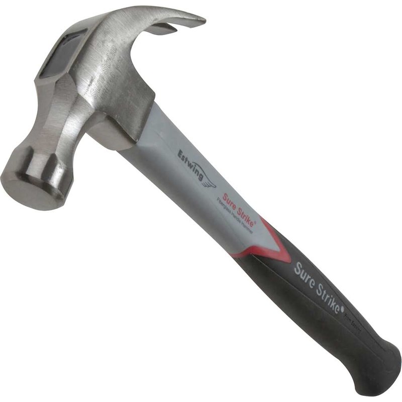Estwing EMRF16C Surestrike Curved Claw Hammer Fibreglass Shaft 450g (16oz) EMRF16C