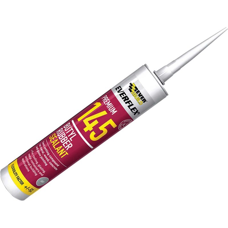 Everbuild Sika Everflex® 145 Butyl Rubber Sealant 300ml Grey 489633