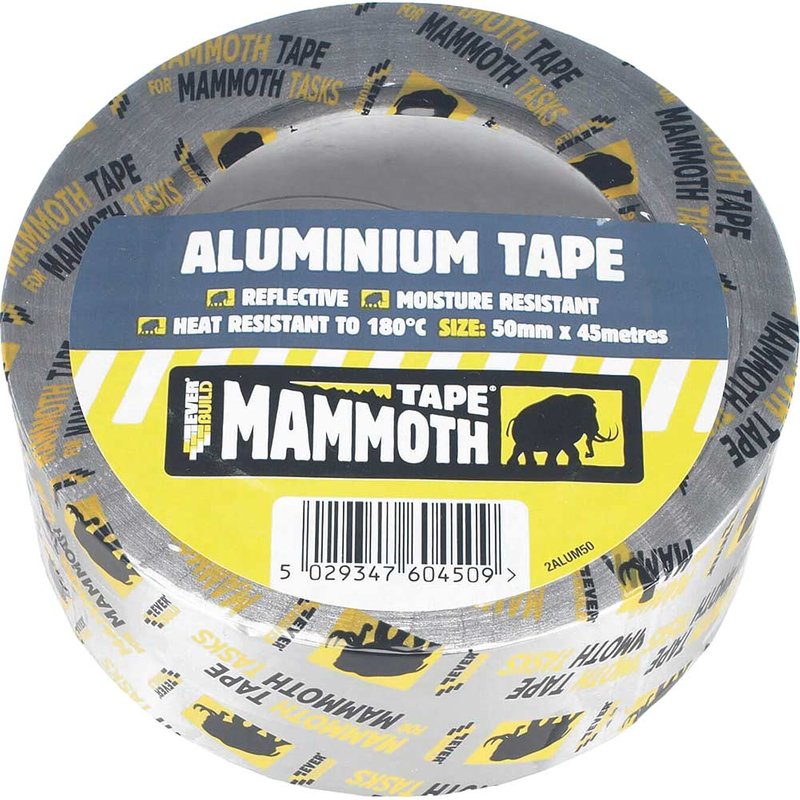 Everbuild Sika Aluminium Tape 75mm x 45m 482271