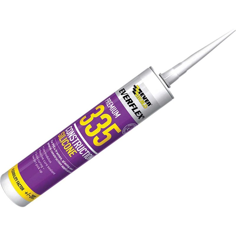 Everbuild Sika Everflex® 335 Construction Silicone Brown 295ml 880236