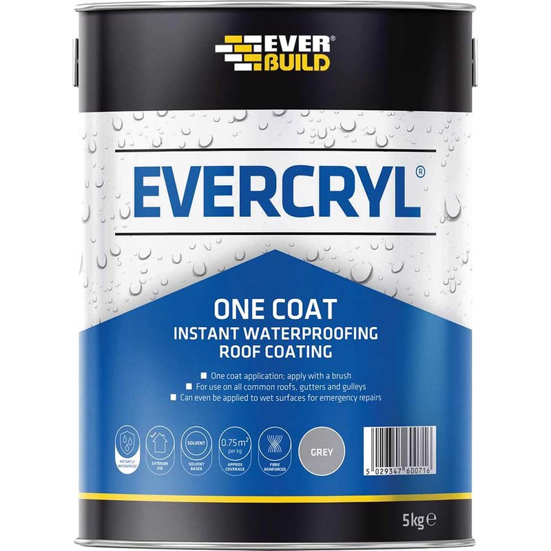 Everbuild Sika EVERCRYL® One Coat Grey 5kg 851569