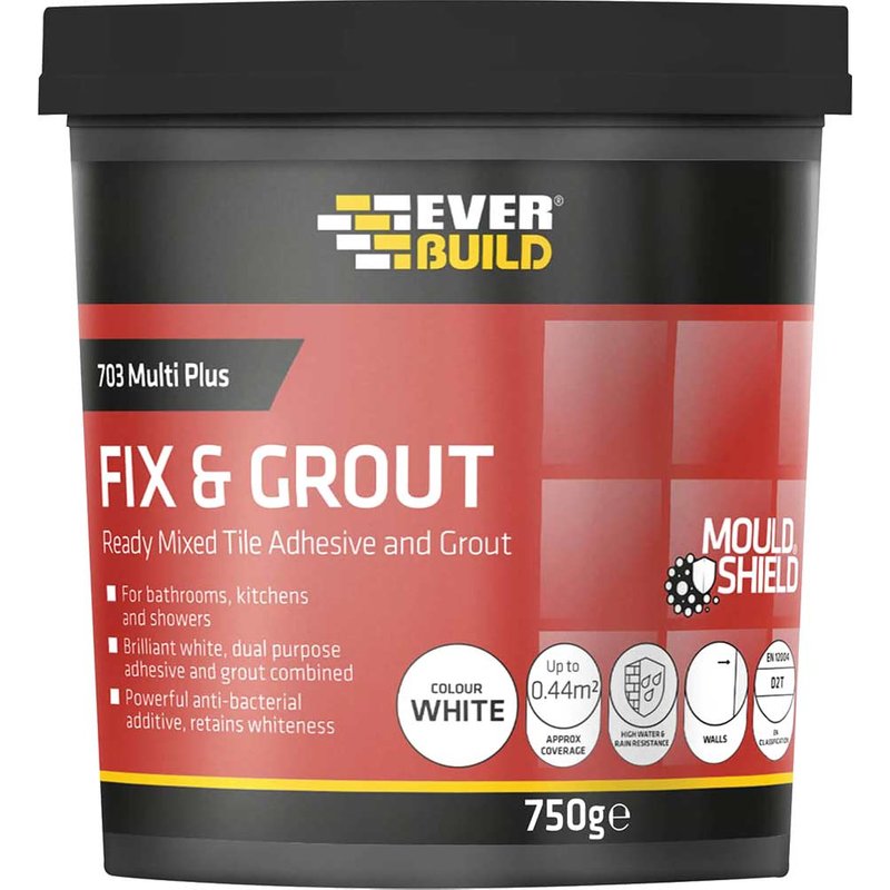 Everbuild Sika 703 Fix & Grout Tile Adhesive 1.5kg 487075