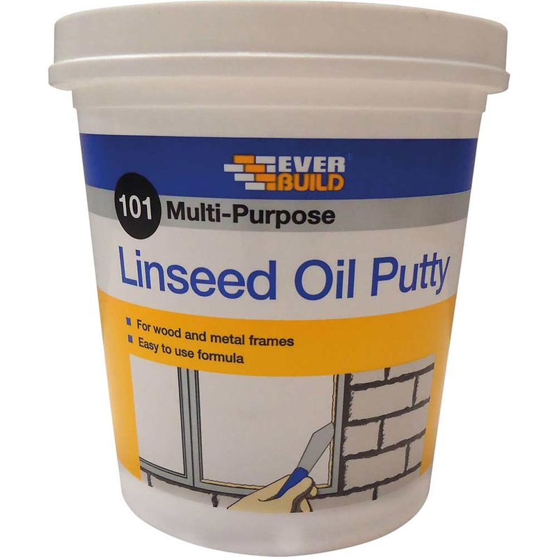 Everbuild Sika 101 Multi-Purpose Linseed Oil Putty Natural 2kg 480211
