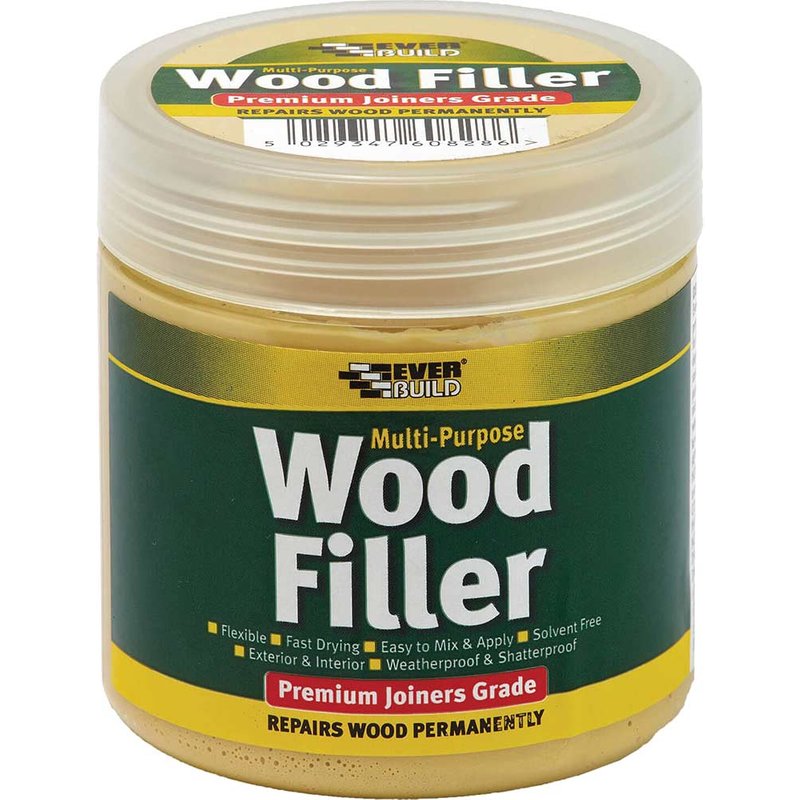 Everbuild Sika Multipurpose Premium Joiners Grade Wood Filler White 250ml 480467