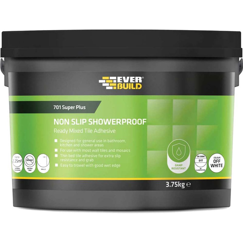 Everbuild Sika 701 Non Slip Tile Adhesive 2.5L/3.75kg 487066