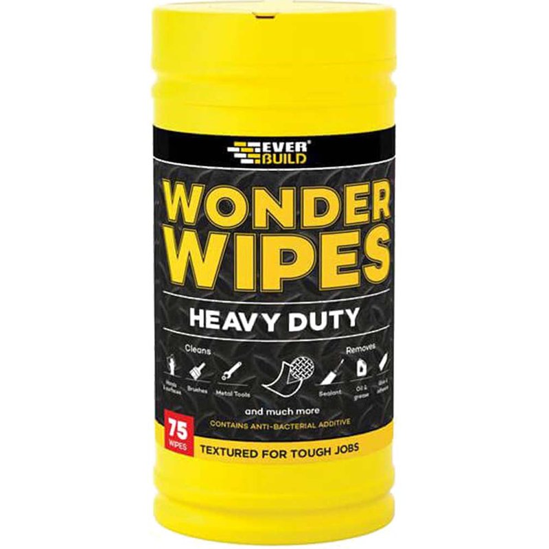 Everbuild Sika Heavy-Duty Wonder Wipes (Tub 75) 467443