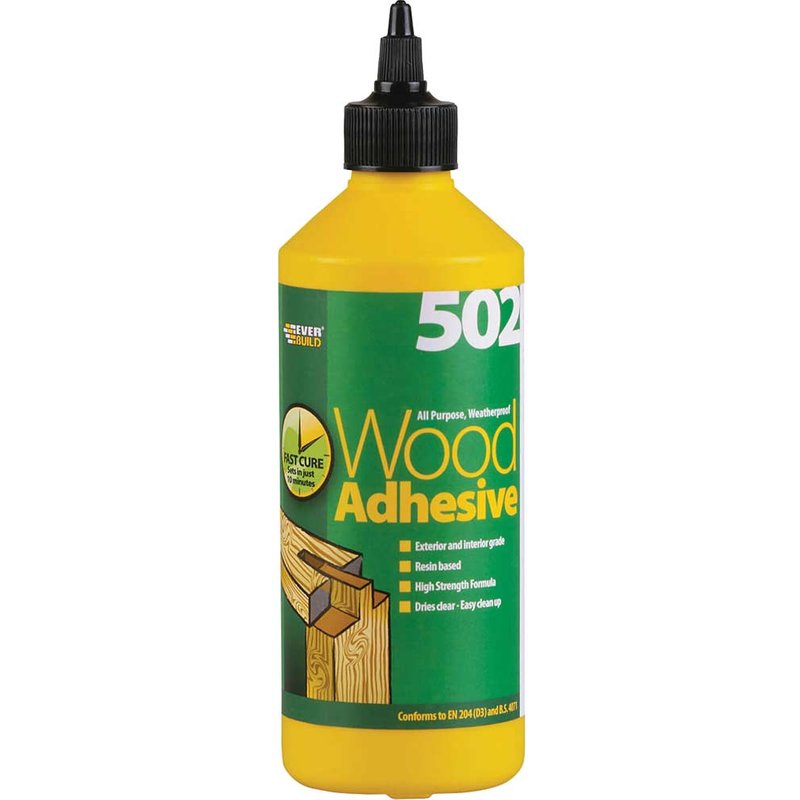 Everbuild Sika 502 All Purpose Waterproof Wood Adhesive 500ml 482247
