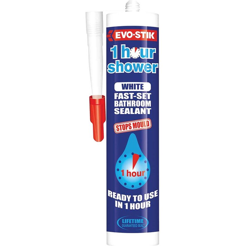 EVO-STIK 1 Hour Shower Sealant White 280ml 30613693