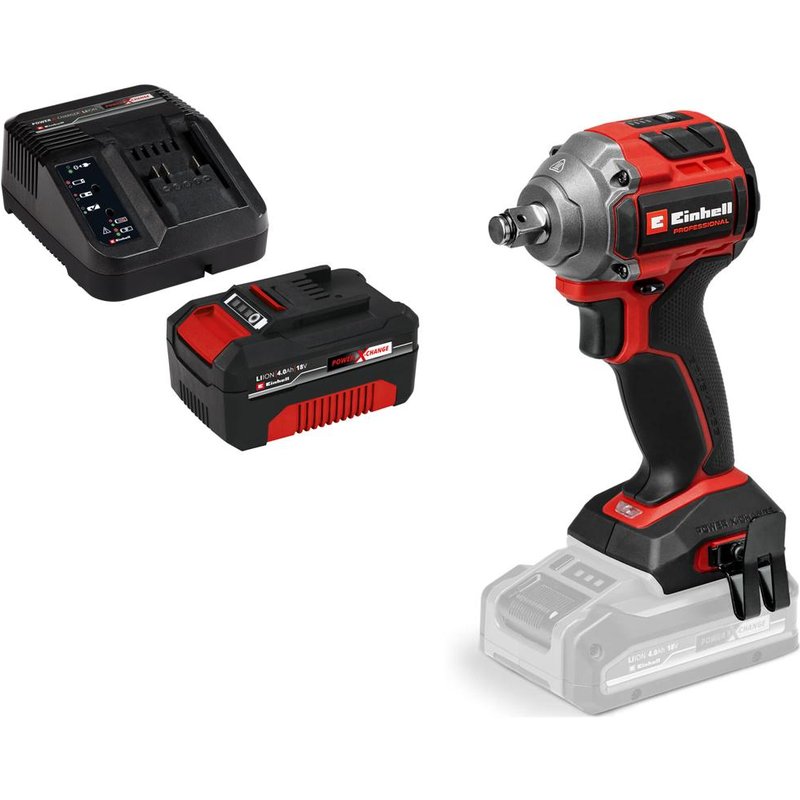 Einhell Professional TP-CW 18/260-C Li BL 18v Cordless Brushless 1/2" Impact Wrench 1 x 5.2ah Plus Li-ion Charger No Case