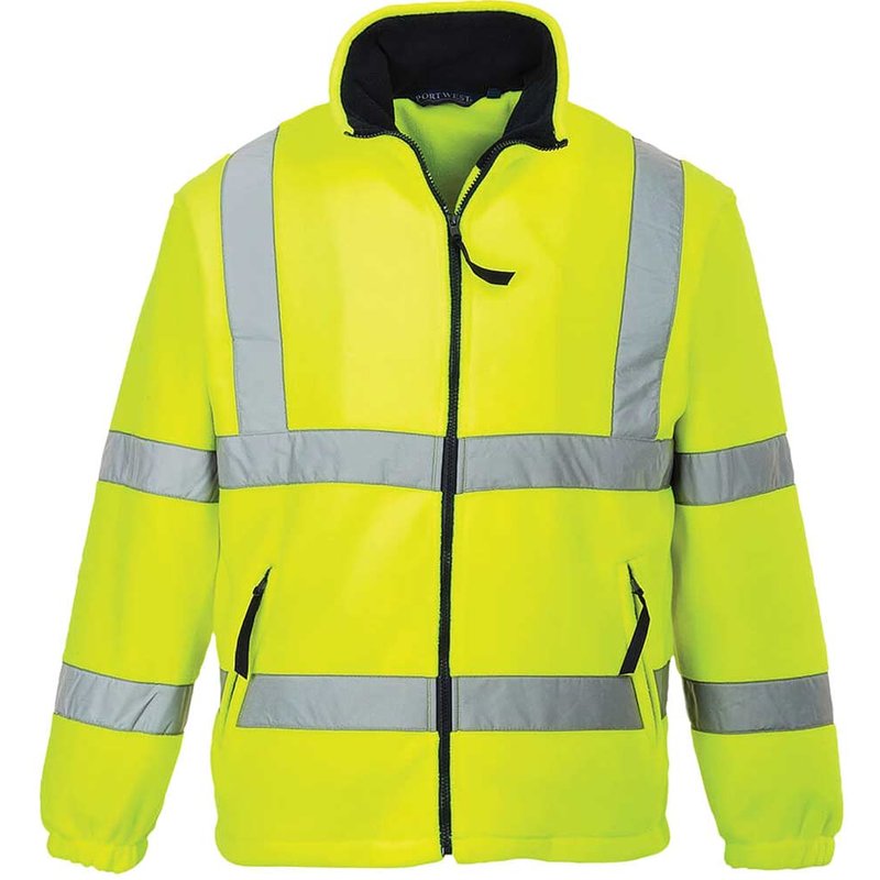Portwest Hi Vis Mesh Lined Fleece Yellow M
