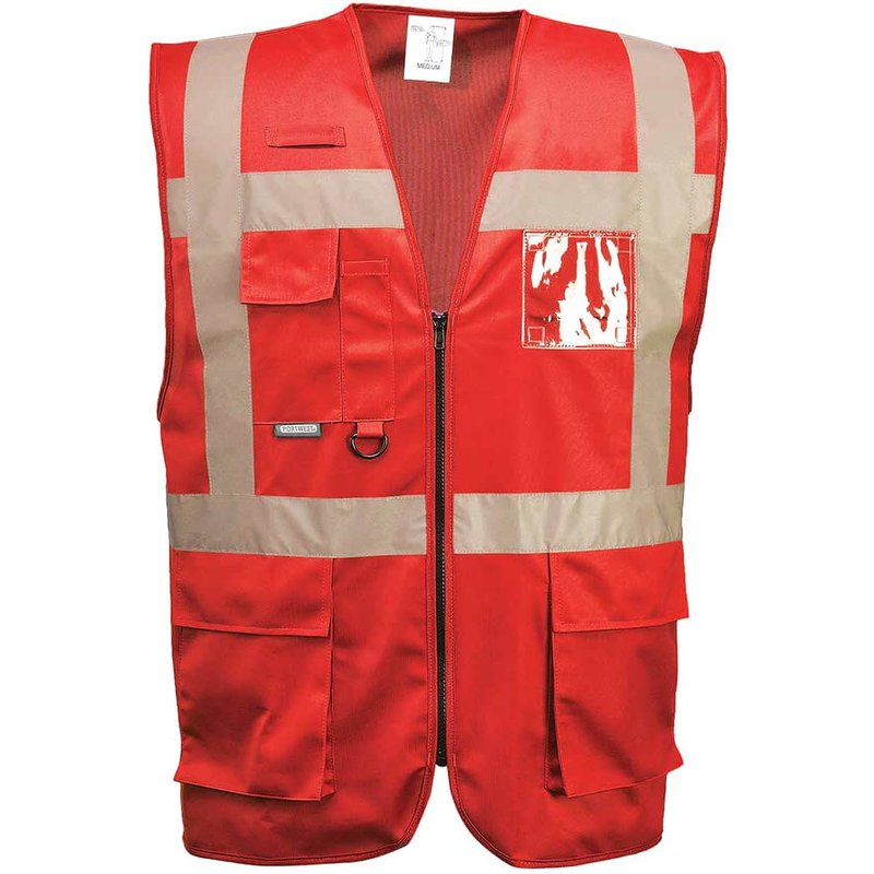Portwest Iona Executive Hi Vis Vest Red L