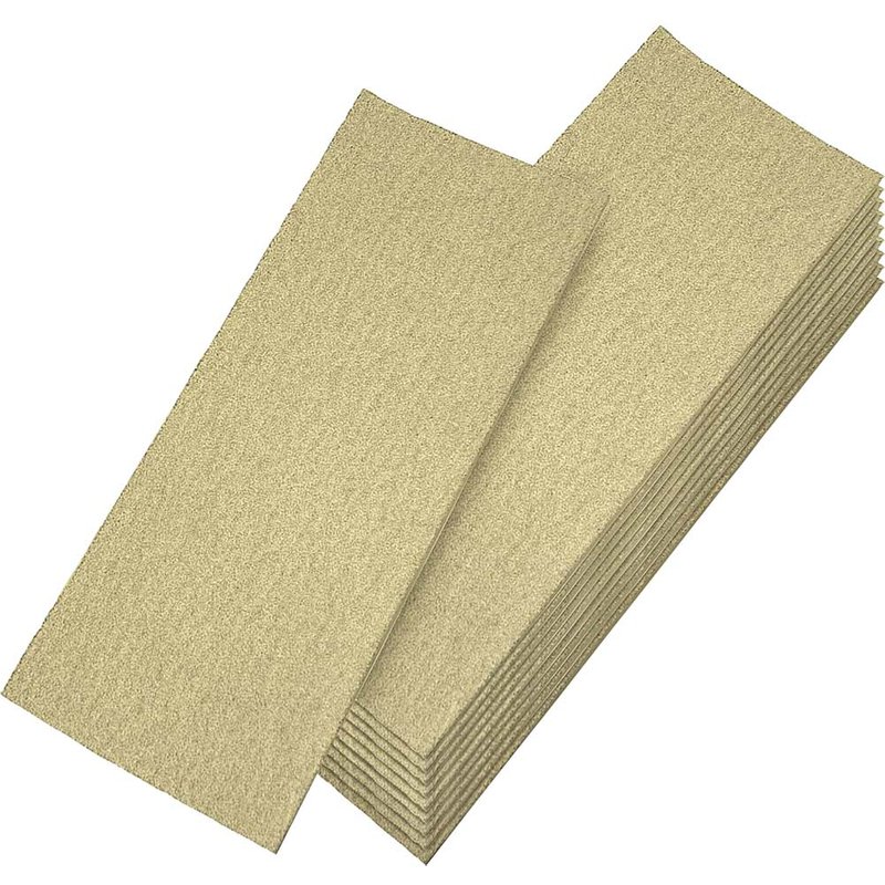 Faithfull Clip On 1/3 Sanding Sheets 92mm x 230mm Coarse Pack of 10