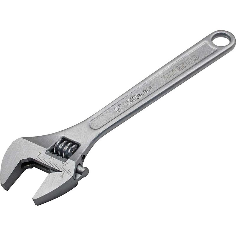 Faithfull Chrome Adjustable Spanner 200mm (8in) FAIAS200MC