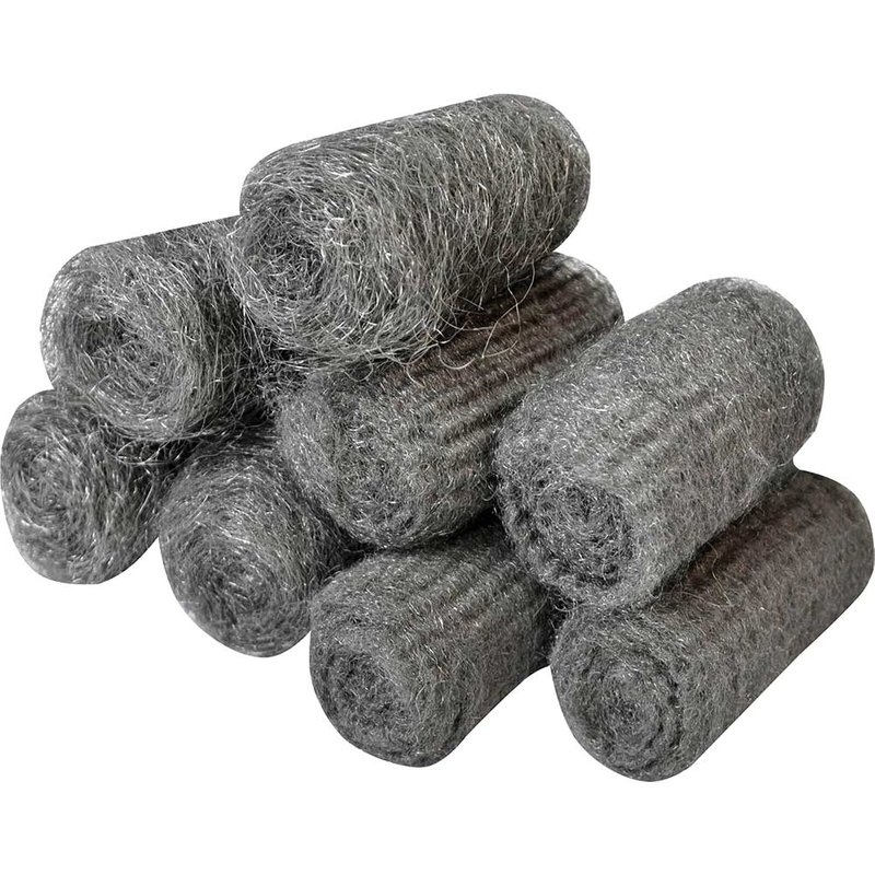 Faithfull Steel Wool, Assorted Grades 20g Rolls (Pack 8) FAIASW8A