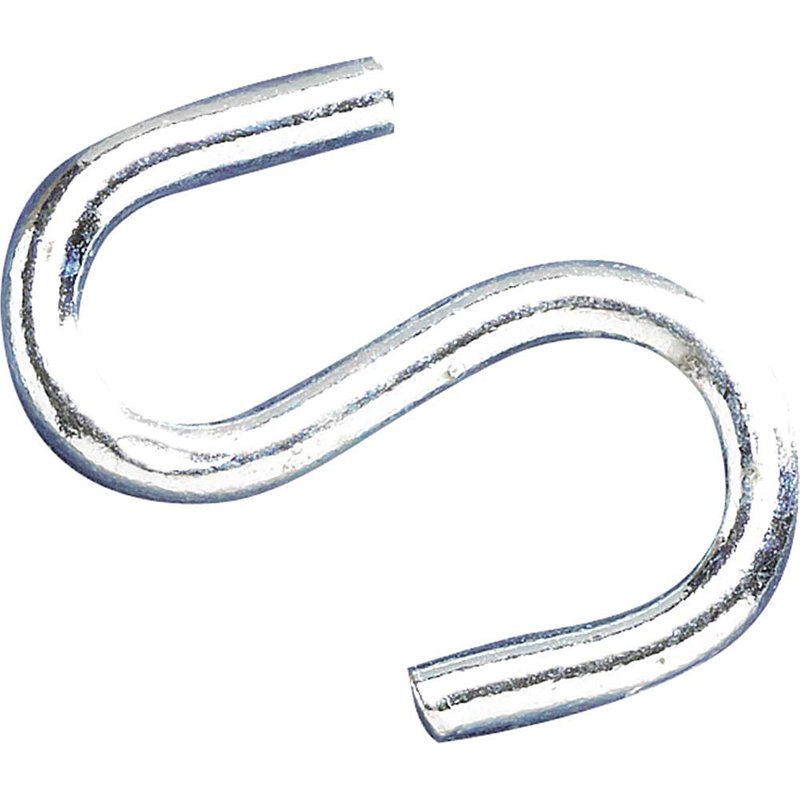 Faithfull S-Hooks 5mm Zinc Plated (Pack 10) FAICHSH5010