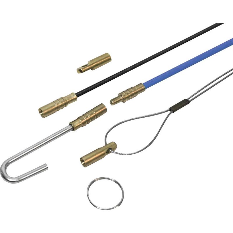 Faithfull Fibreglass Cable Rod Set 15pc 10 x 1000mm FAICRS1000
