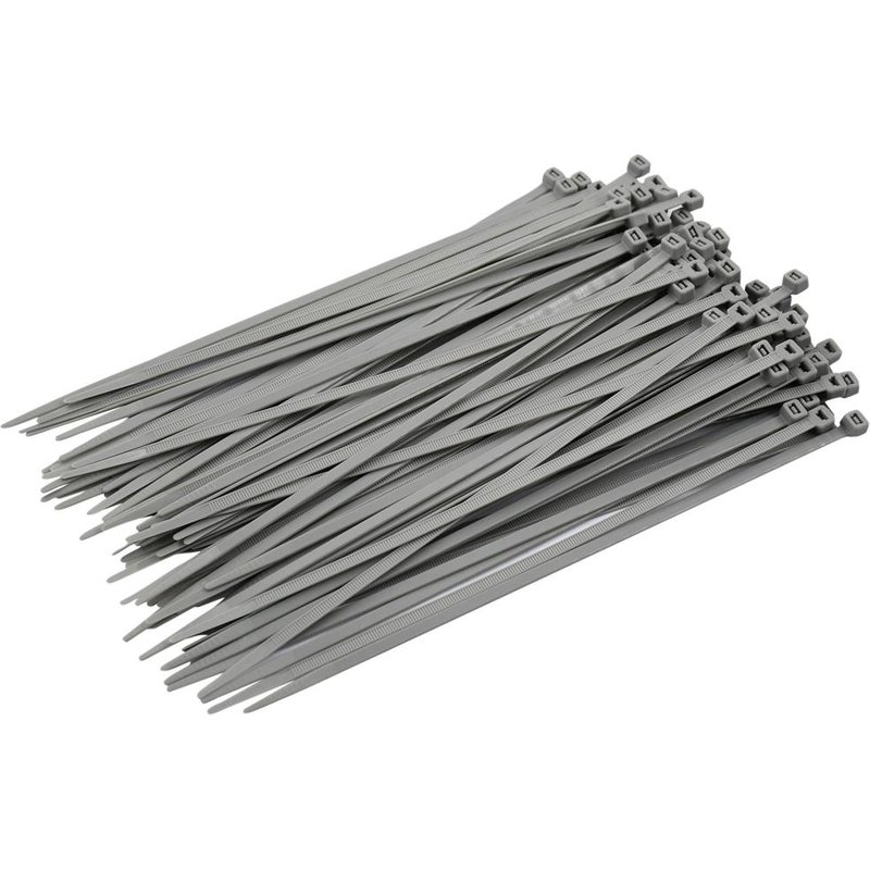 Faithfull Cable Ties Grey 4.8 x 250mm (Pack 100) FAICT250G