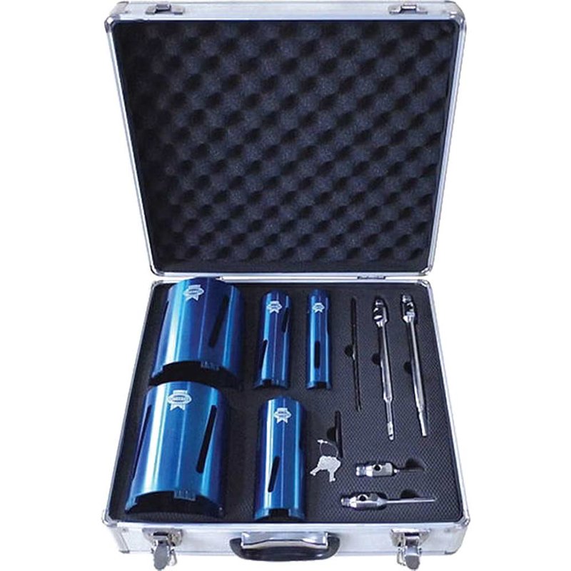 Faithfull Diamond Core Drill Kit & Case Set of 11 FAIDCKIT11