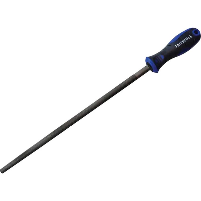 Faithfull Handled Round Second Cut Engineers File 300mm (12in) FAIFIRSC12
