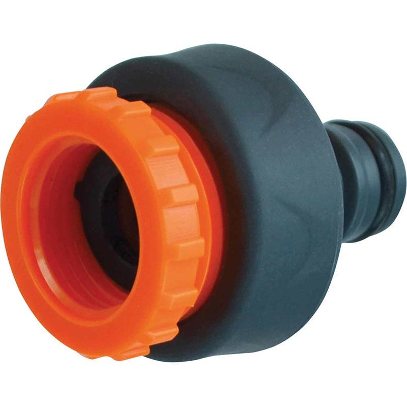 Faithfull Plastic Tap Hose Connector 1/2 & 3/4in FAIHOSEPLTC