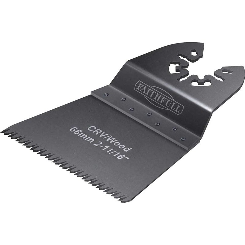 Faithfull Multi-Function Tool CrV Flush Fast Cut Wood Ground Side Set 68mm (Pack 5) FAIMFW68GB