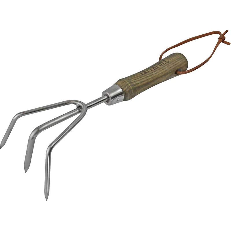 Faithfull Prestige Stainless Steel Hand Cultivator Ash Handle FAIPRESHCUL