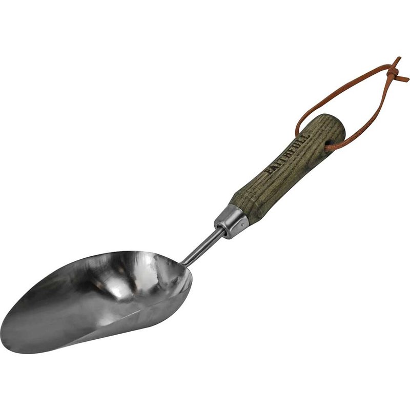 Faithfull Prestige Stainless Steel Hand Scoop Ash Handle FAIPRESHSCOP