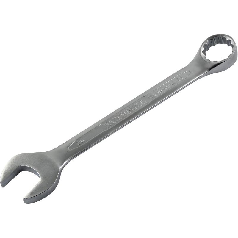 Faithfull Combination Spanner CV Satin Finish 38mm FAISPAC38