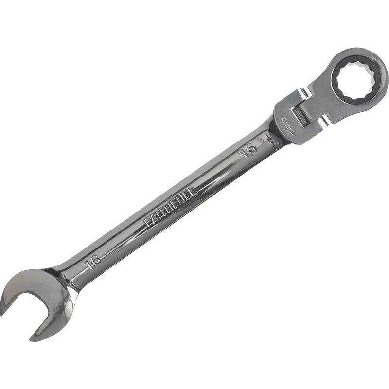 Faithfull Ratchet Combination Spanner Flex Head CV 16mm FAISPARAT16