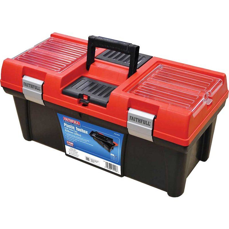 Faithfull Organiser Lid Toolbox 51cm (20in) FAITB20