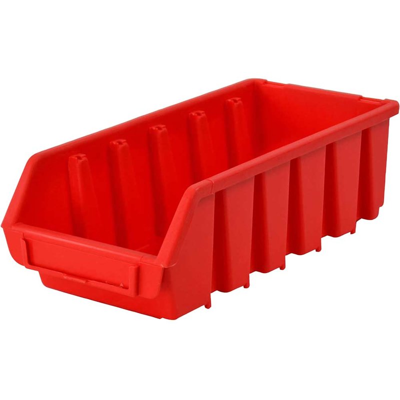 Faithfull Interlocking Storage Bin Size 2L Red 116 x 212 x 75mm FAITBBIN2L