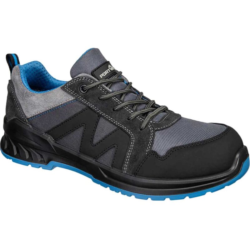 Portwest Composite Toe Cap S1PS Safety Trainers Black / Blue Size 8
