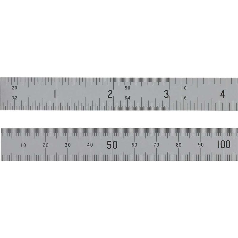 Fisher Satin Chrome Engineers Steel Rule 6" / 150mm