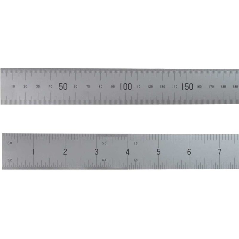 Fisher Satin Chrome Engineers Steel Rule 24" / 600mm