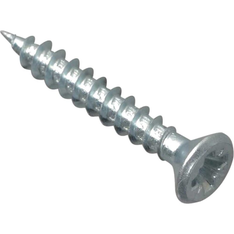 ForgeFix Multi-Purpose Pozi Compatible Screw CSK ST ZP 3.5 x 30mm Box 200 MPS3530ZP