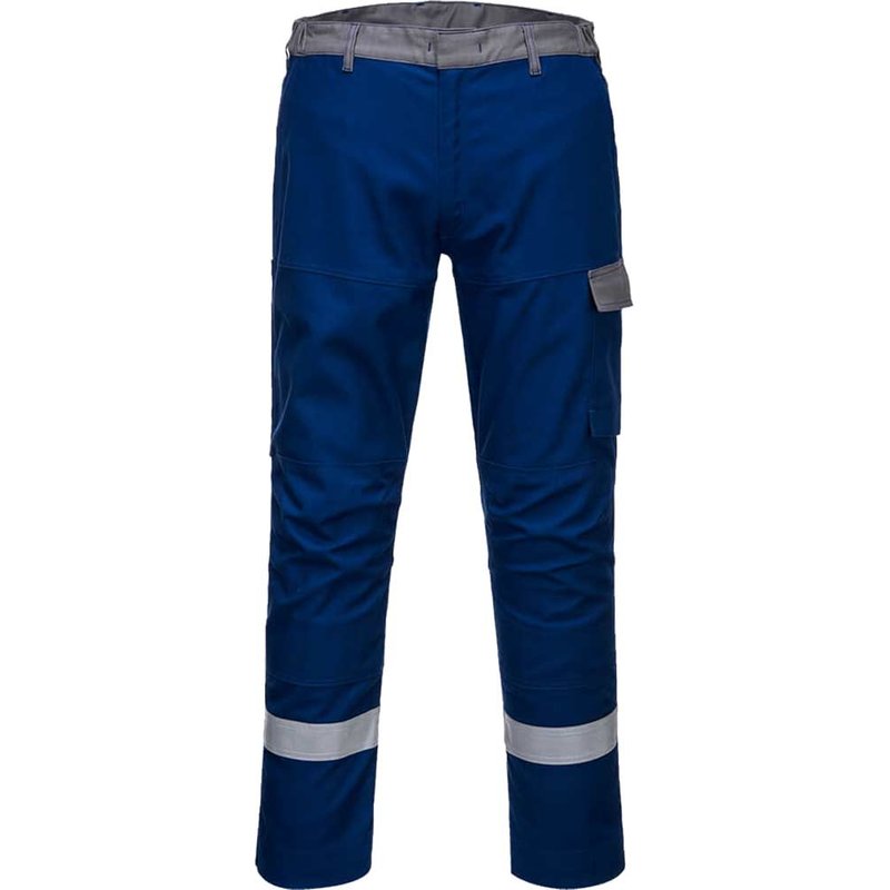 BizFlame Ultra Two Tone Flame Resistant Trousers Royal Blue 30" 31"