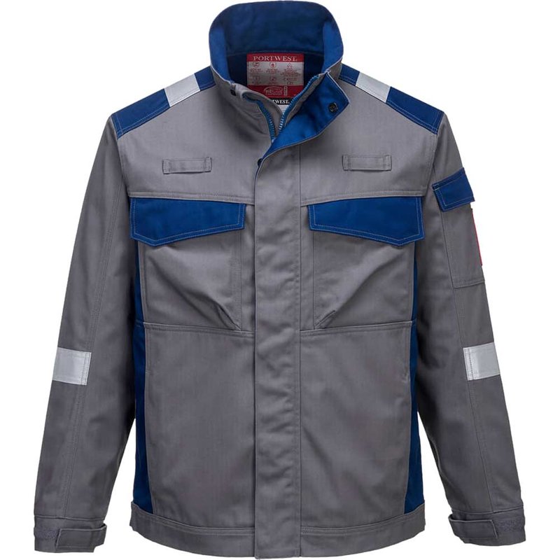 BizFlame Ultra Two Tone Flame Resistant Jacket Grey S