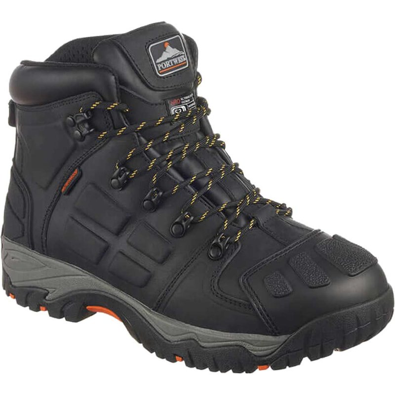 Portwest Mens Steelite Monsal Steel Toe Cap Safety Boots Black Size 8
