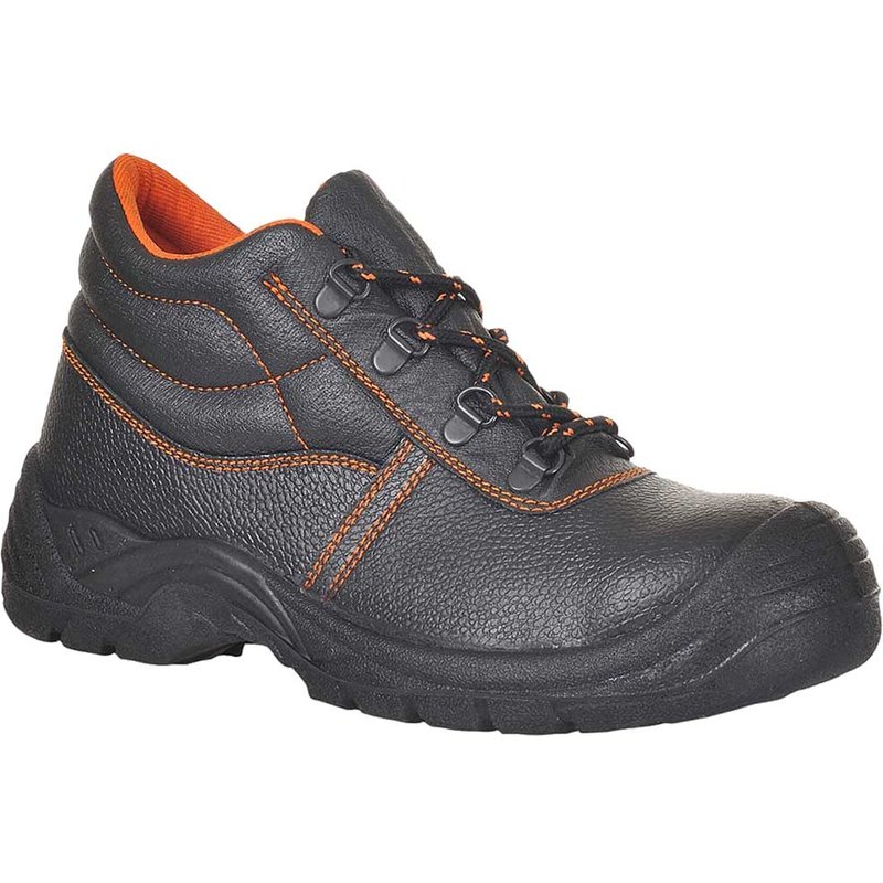 Portwest S3 Kumo Scuff Cap Steel Toe Safety Boots Black Size 3