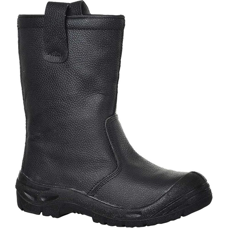 Portwest Steelite Leather S3 Safety Rigger Boots Black Size 6