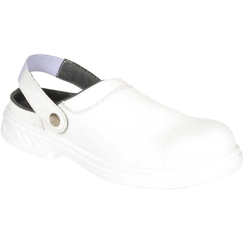 Portwest Steelite SB AE WRU Clean Area Safety Clogs White Size 10