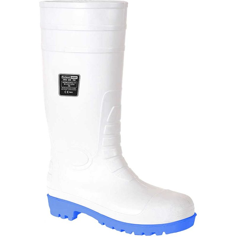 Portwest Total S5 Safety Wellington Boots White Size 5