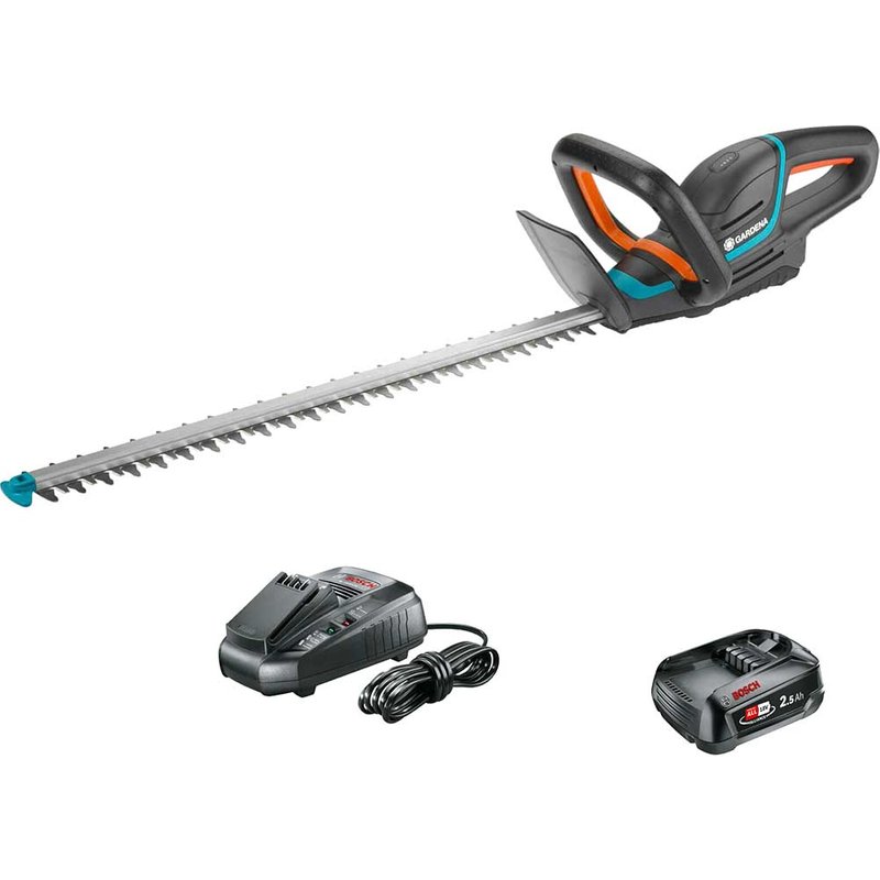 Gardena COMFORTCUT 60 P4A 18v Cordless Hedge Trimmer 600mm 1 x 2.5ah Li-ion Battery Charger