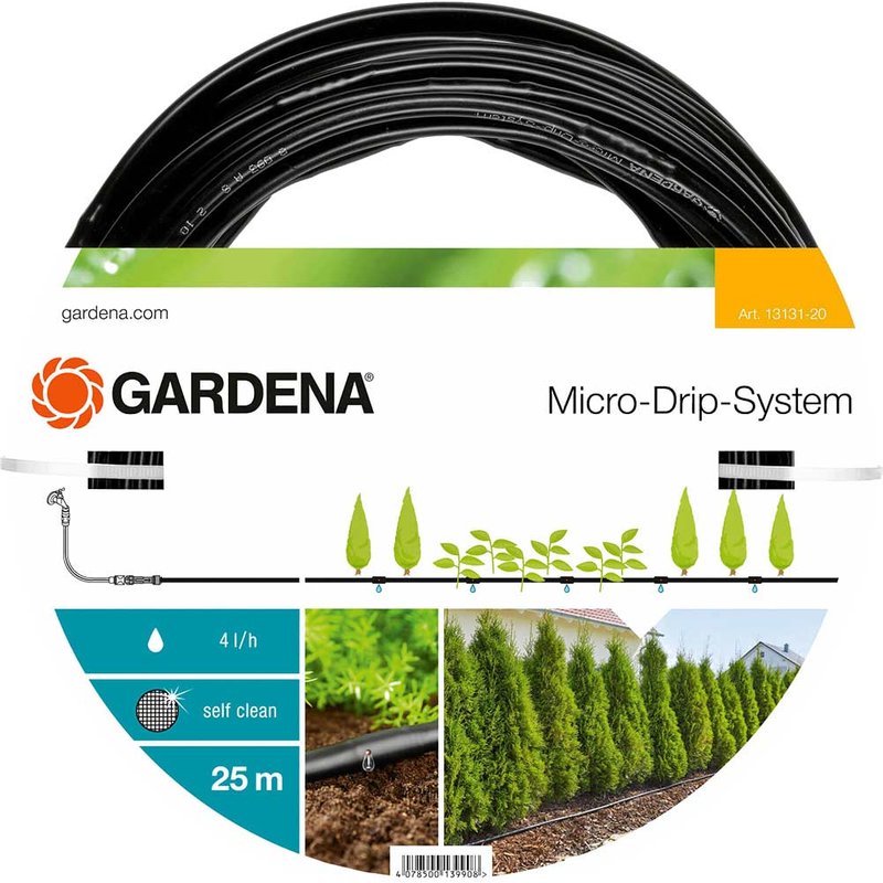 Gardena MICRO DRIP Above Ground Drip Irrigation Extension Pipe 1/2" / 12.5mm 25m