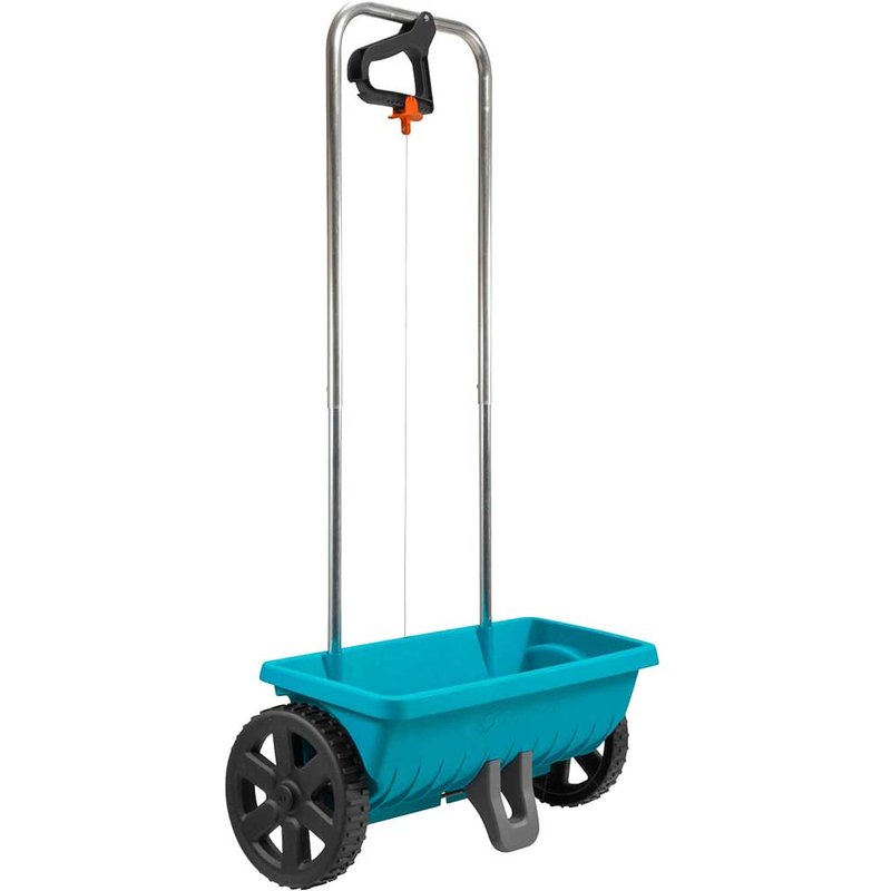 Gardena 00432-20. Capacity: 12.5 L Spreading width: 0.45 m Product colour: Black Blue Orange Silver