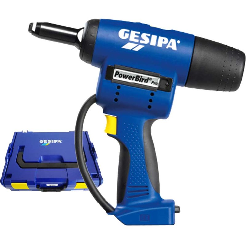 Gesipa PowerBird Pro Gold Edition Cordless Riveter No Batteries No Battery Charger Case