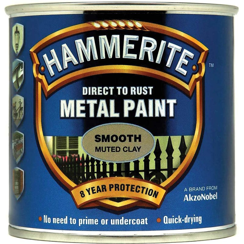 Hammerite Direct To Metal Smooth Muted Clay 250Ml 5158231