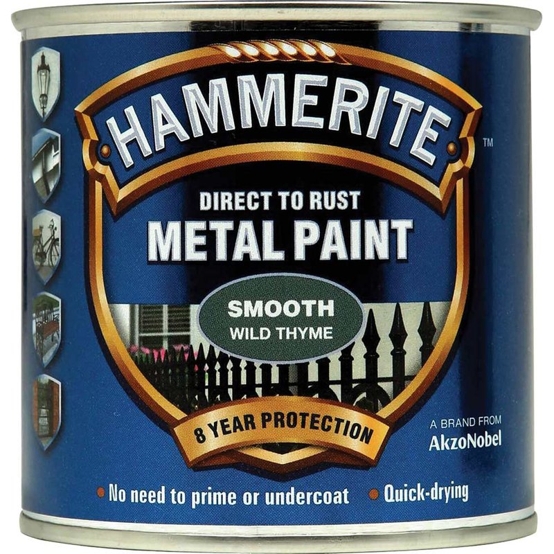 Hammerite Direct To Metal Smooth Wild Thyme 250Ml 5158229